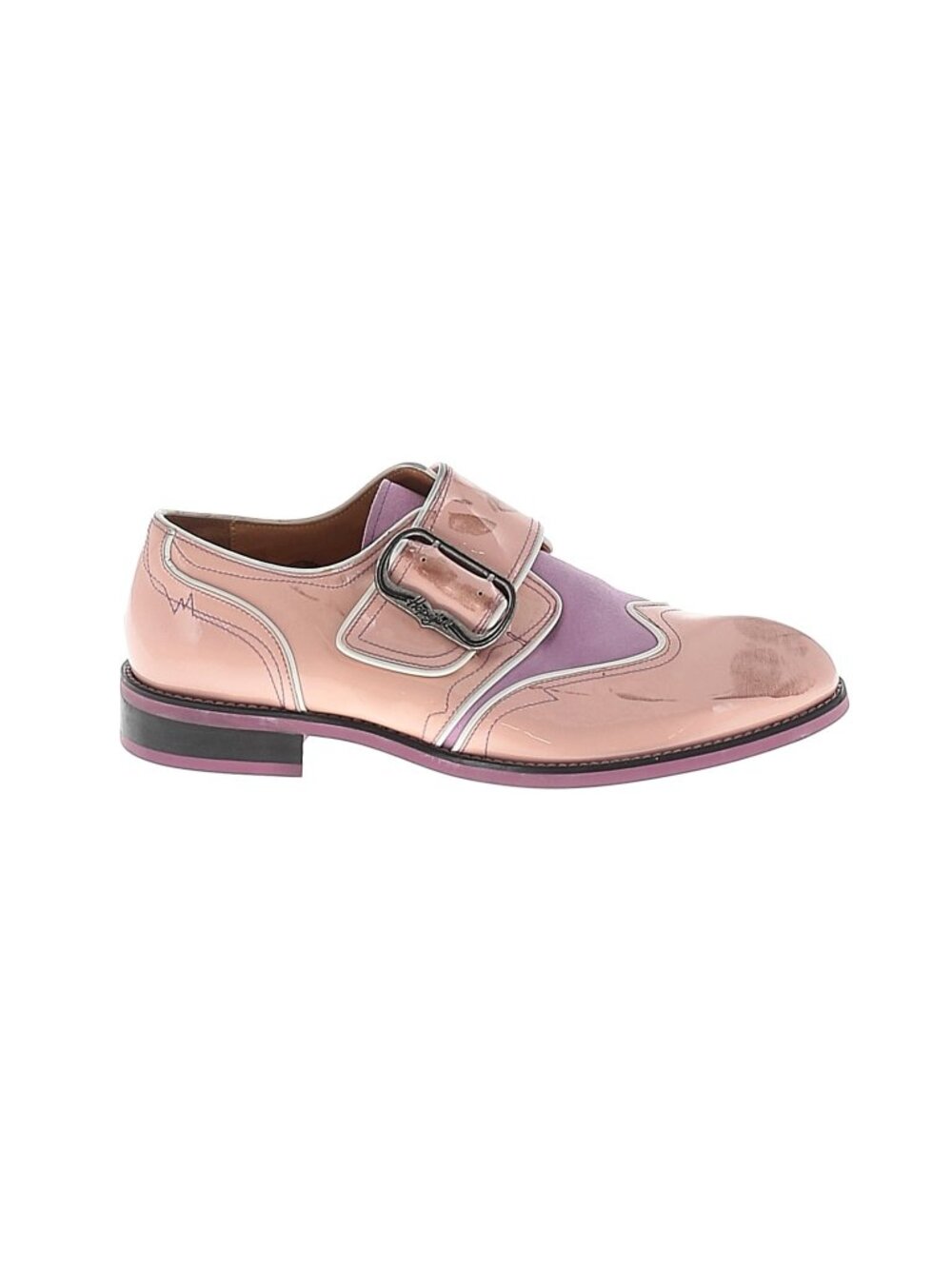 John Fluevog size 11 pink patent leather oxfords